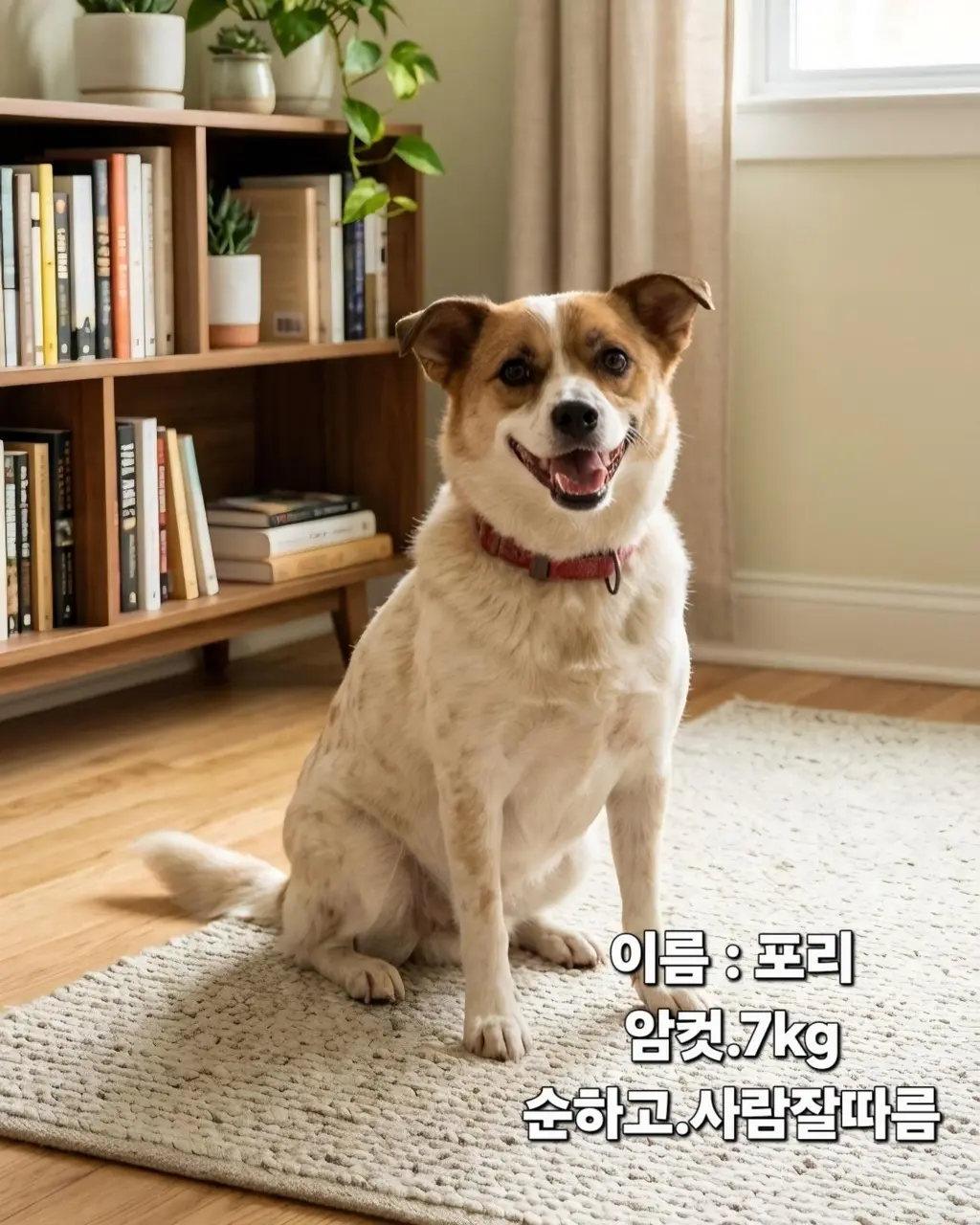 믹스견 보호중 사진